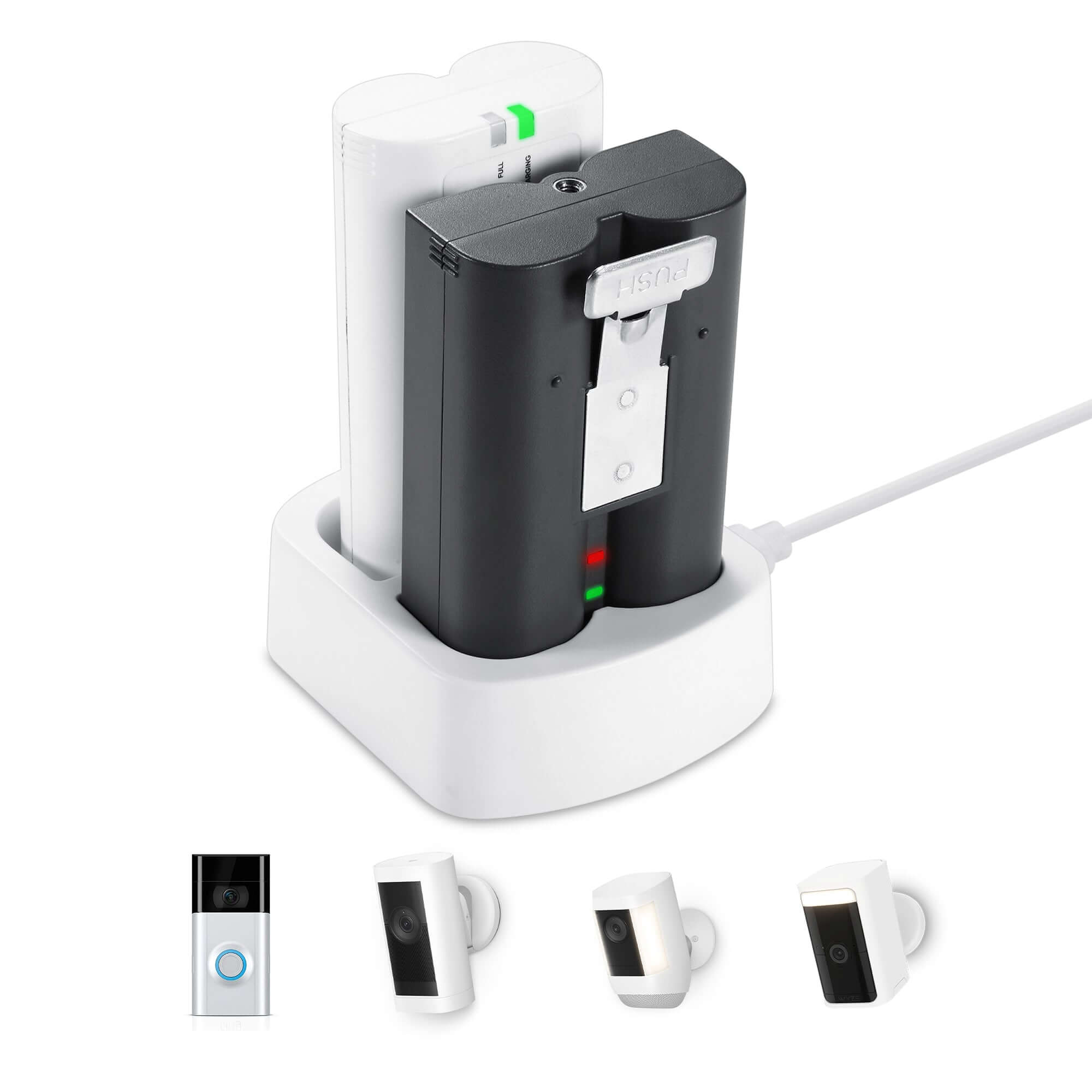 Wasserstein Battery Charging Station for Ring and Wyze
