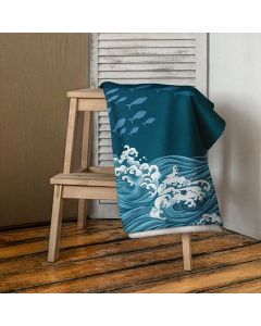 Deep Blue Dreams - Marine Life Sublimated Towel