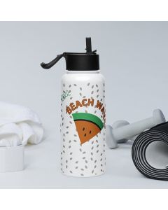 Beach Waves Stainless Steel Water Bottle