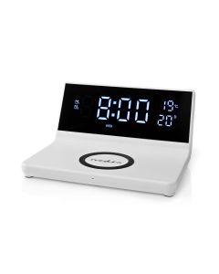 Nedis 3-in-1 Alarm Clock with Wireless Charging